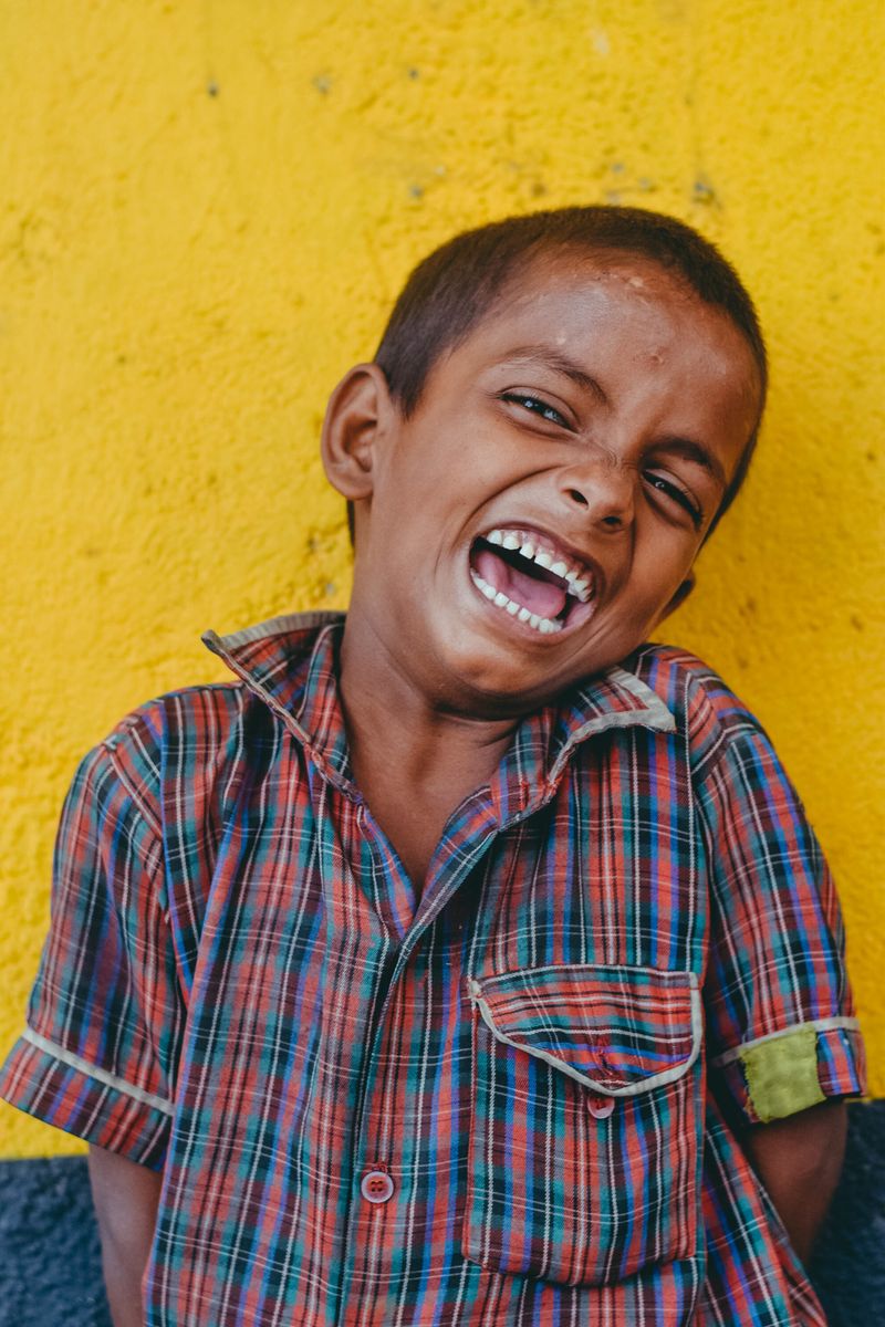 A child back in school